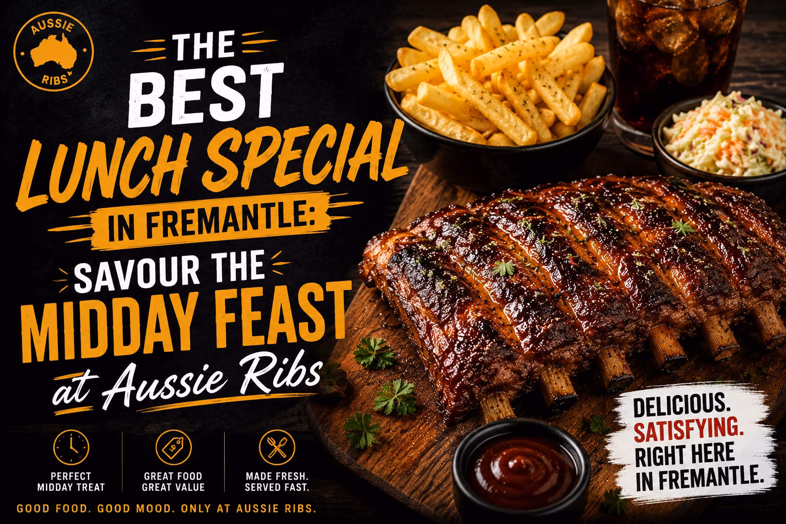 The Best Lunch Special in Fremantle: Savour the Midday Feast at Aussie Ribs