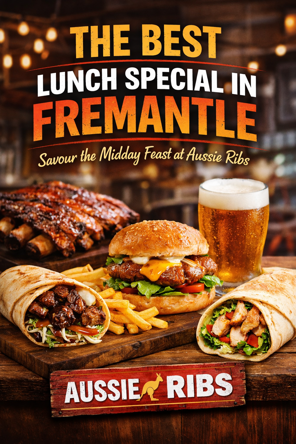The Best Lunch Special in Fremantle: Savour the Midday Feast at Aussie Ribs